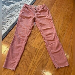 We The Free Pink Corduroy Pants Womens Size 27